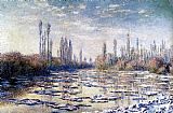 Floating Ice Near Vetheuil by Claude Monet